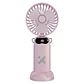 Ventilador de Mano Portátil Recargable con Base Incluida Rosado  - Miniatura 1