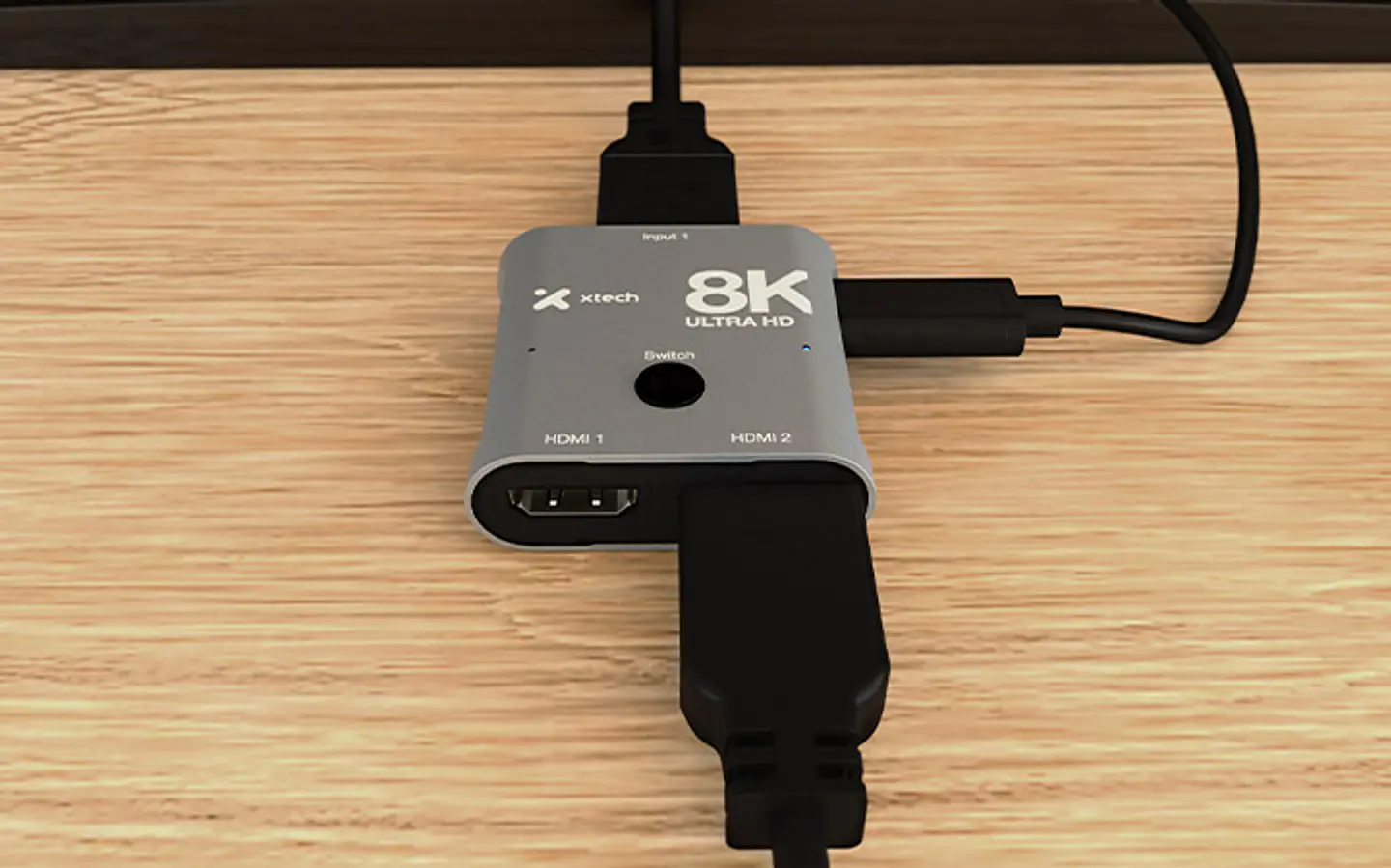 Adaptador HDMI Switch Bidireccional 2x1 8K Xtech 4