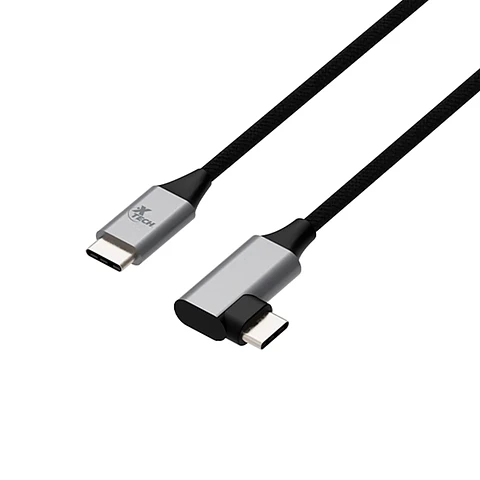 Cable USB C a C con Conector en Angulo Recto Carga Rápida 60W 3Mtrs