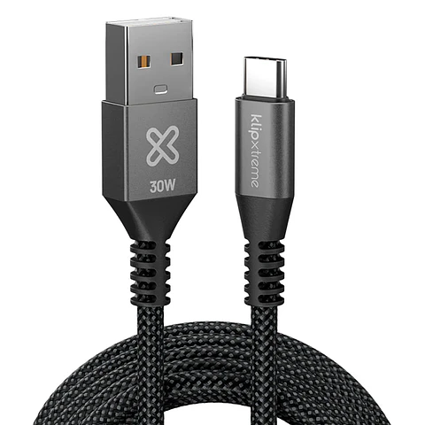 Cable de Carga Rápida USB a Tipo C 30W 1.8Mtrs KlipXtreme