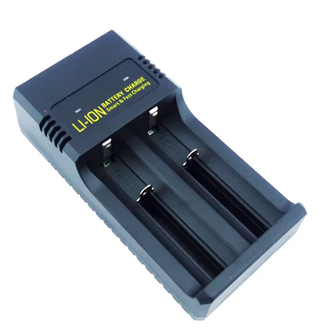 Cargador Doble de Pilas Recargables Mod 18650 USB Tipo C 
