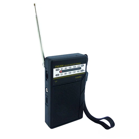 Radio de Bolillo a Pilas y Recargable Tipo C AM/FM R65RG 