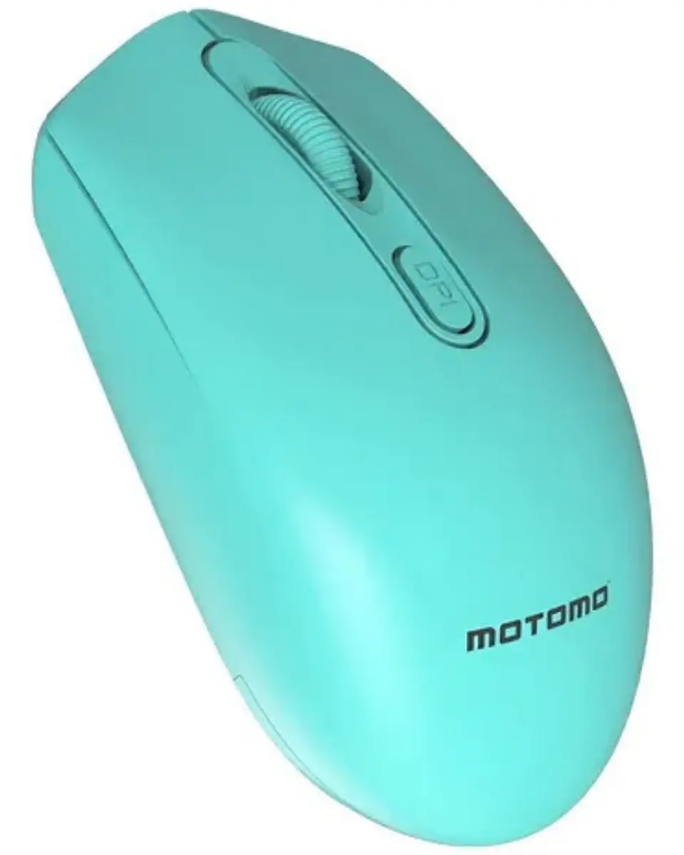 Mouse Inalámbrico USB 2.4G Motomo MO-W70 Celeste  2