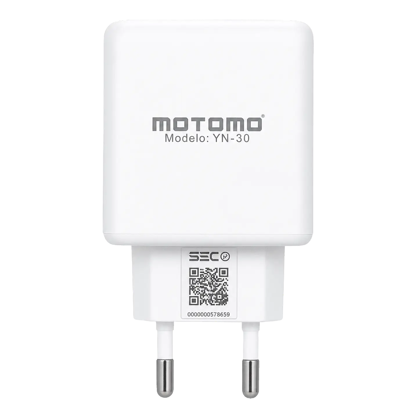 Adaptador de Carga Tipo C Carga Rápida 30W Certificado GaN 1