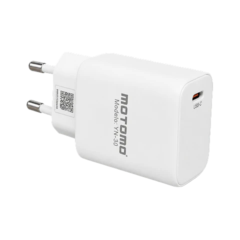 Adaptador de Carga Tipo C Carga Rápida 30W Certificado GaN