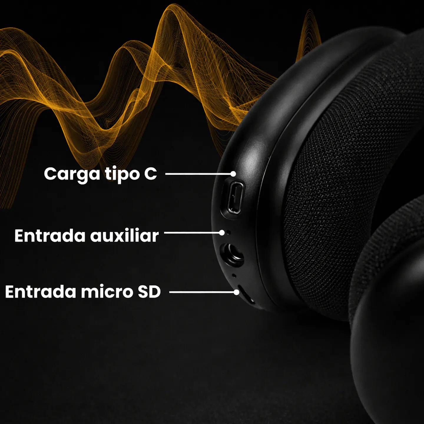 Audífonos Inalámbricos Over-Ear Air Pro Max BT 6.0 90Hrs Motomo 15