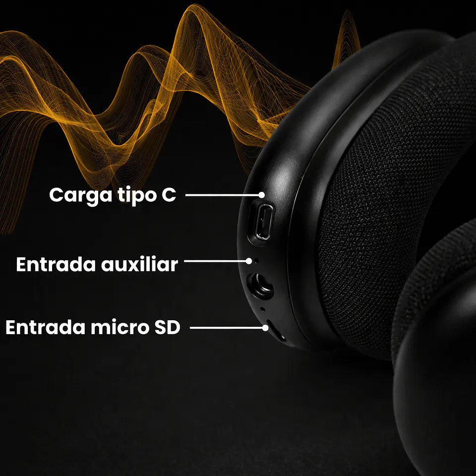 Audífonos Inalámbricos Over-Ear Air Pro Max BT 6.0 90Hrs Motomo 15