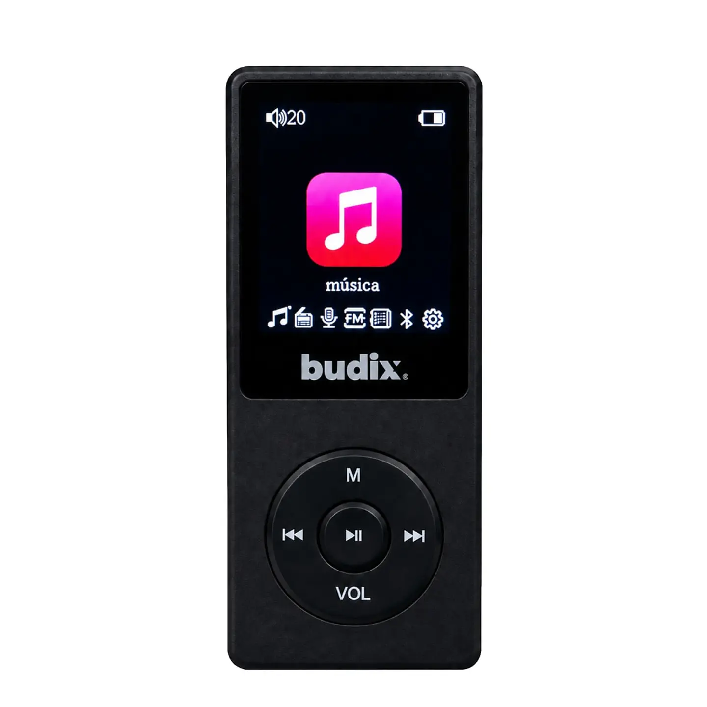 Reproductor MP3 Recargable con Radio FM y Grabadora de Voz 1