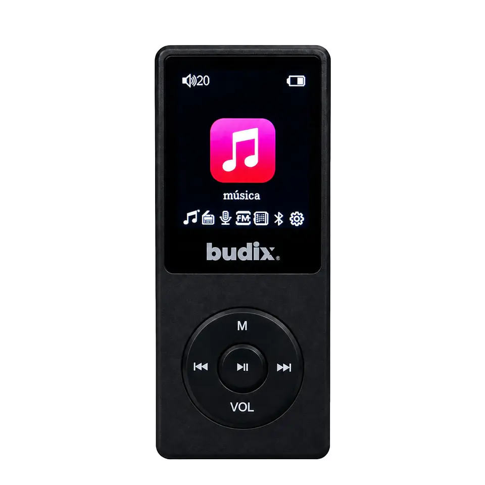 Reproductor MP3 Recargable con Radio FM y Grabadora de Voz 1