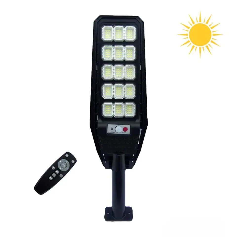 Foco Solar Led 300W de Exterior IP65 con Brazo Sensor y Control Remoto 1