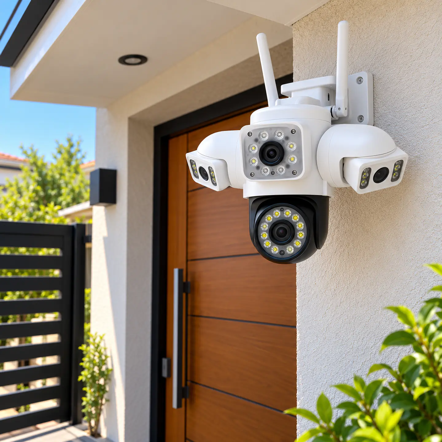 Cámara de Seguridad IP Exterior Triple lente Full HD  2