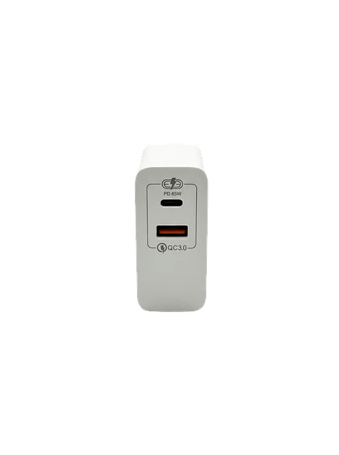 Cargador Tipo C Carga Super Rápida PD 65W Certificado 