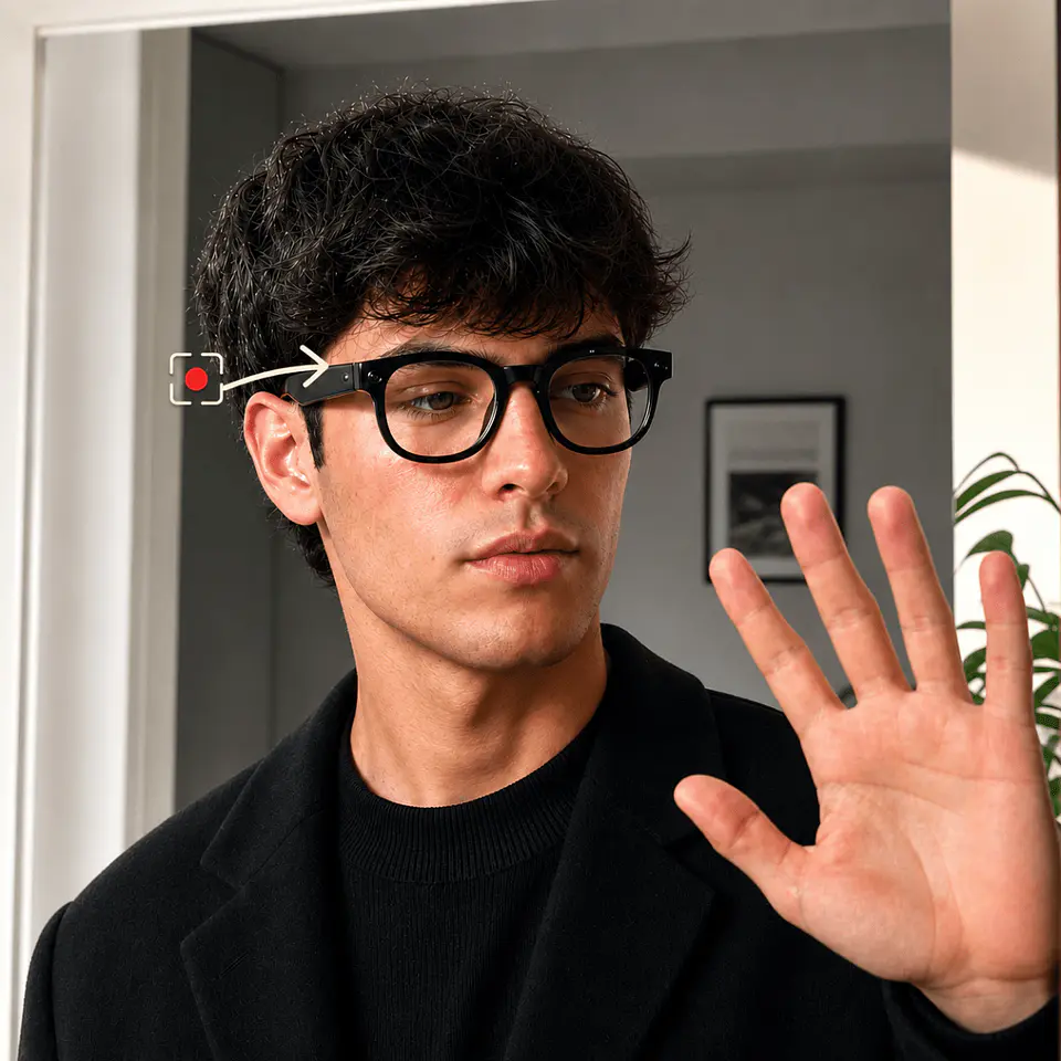 Lentes Inteligentes con Cámara Micrófono Wifi y Bluetooth  2