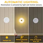 Luz LED nocturna recargable por USB con sensor de movimiento; ideal para iluminación de dormitorios, escaleras, pasillos, armarios , etc - Miniatura 2