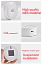 Luz LED nocturna recargable por USB con sensor de movimiento; ideal para iluminación de dormitorios, escaleras, pasillos, armarios , etc - Miniatura 14