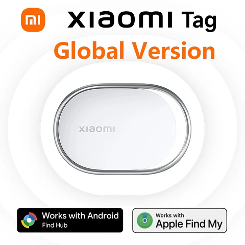 Xiaomi Smart Tag Tracker: dispositivo inteligente anti-pérdida (versión global) compatible con Apple Find My y Google Find My Device; Bluetooth 5.4.