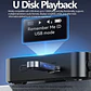Receptor y transmisor de audio Bluetooth 6.0/5.2 Tebe OLCD con AAC, aptX-LL/AD/HD, entrada auxiliar de 3,5 mm y óptica; reproductor estéreo inalámbrico y  memoria USB  - Miniatura 2