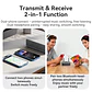 Receptor y transmisor de audio Bluetooth 6.0/5.2 Tebe OLCD con AAC, aptX-LL/AD/HD, entrada auxiliar de 3,5 mm y óptica; reproductor estéreo inalámbrico y  memoria USB  - Miniatura 4