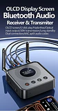 Receptor y transmisor de audio Bluetooth 6.0/5.2 Tebe OLCD con AAC, aptX-LL/AD/HD, entrada auxiliar de 3,5 mm y óptica; reproductor estéreo inalámbrico y  memoria USB  - Miniatura 8