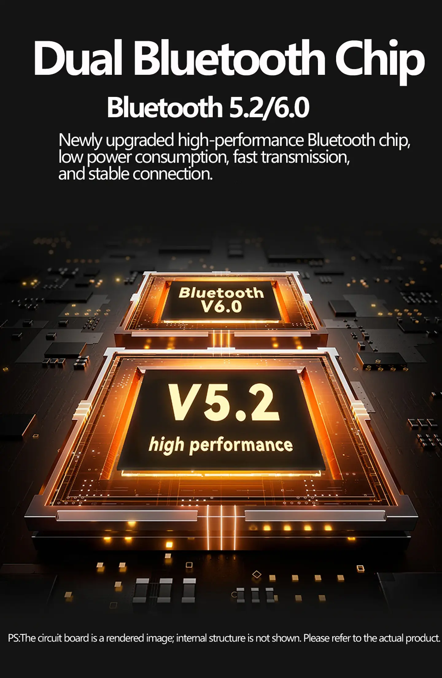 Receptor y transmisor de audio Bluetooth 6.0/5.2 Tebe OLCD con AAC, aptX-LL/AD/HD, entrada auxiliar de 3,5 mm y óptica; reproductor estéreo inalámbrico y  memoria USB  10