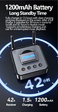 Receptor y transmisor de audio Bluetooth 6.0/5.2 Tebe OLCD con AAC, aptX-LL/AD/HD, entrada auxiliar de 3,5 mm y óptica; reproductor estéreo inalámbrico y  memoria USB  - Miniatura 17