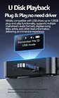 Receptor y transmisor de audio Bluetooth 6.0/5.2 Tebe OLCD con AAC, aptX-LL/AD/HD, entrada auxiliar de 3,5 mm y óptica; reproductor estéreo inalámbrico y  memoria USB  - Miniatura 19
