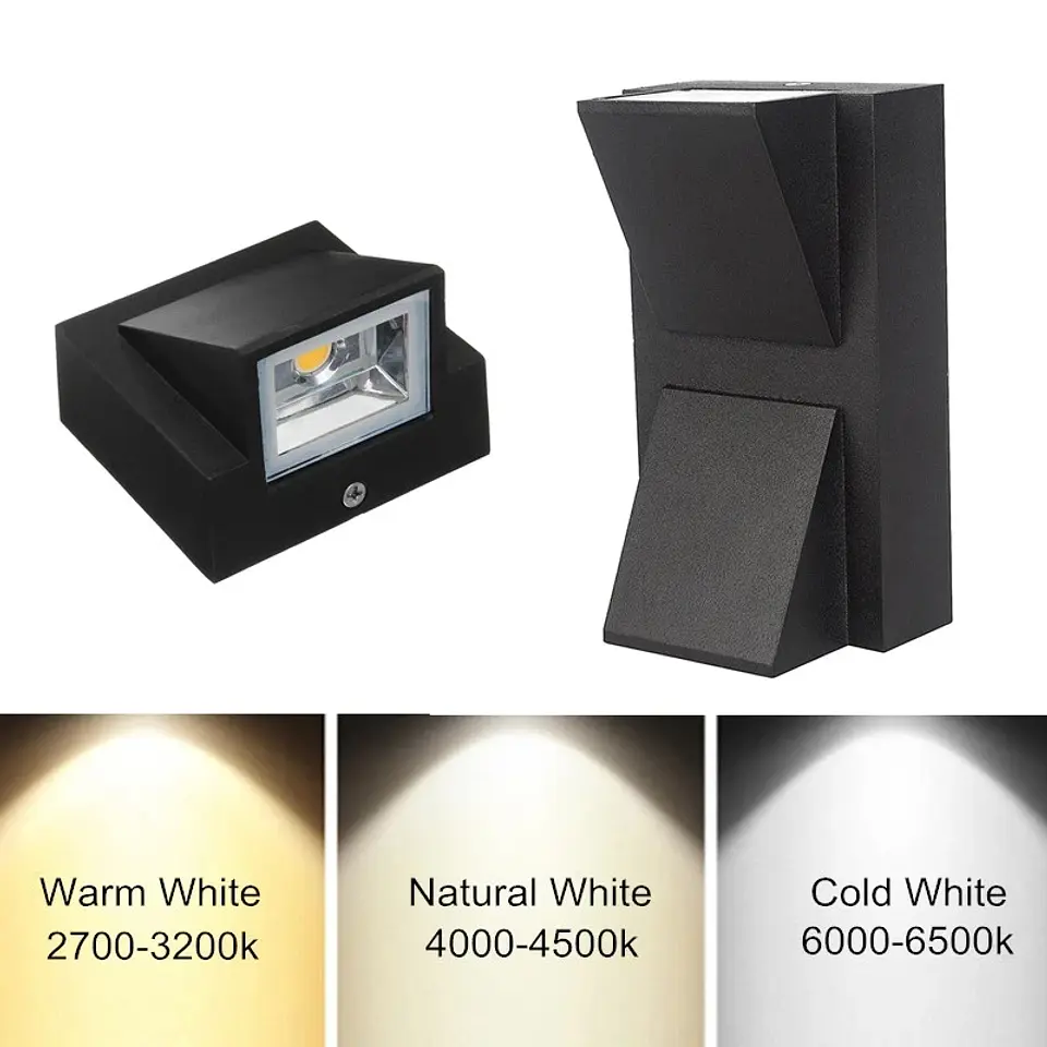 Lámpara de pared Led de 5/10 W de potencia, Impermeable para exteriores; aplique de pared ideal para balcones y jardines; iluminación decorativa (AC110V/220V). 2