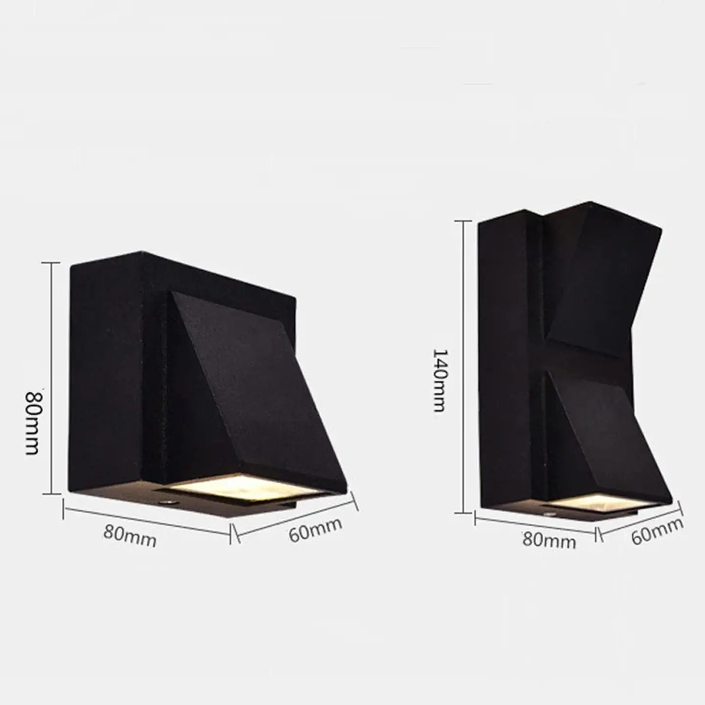 Lámpara de pared Led de 5/10 W de potencia, Impermeable para exteriores; aplique de pared ideal para balcones y jardines; iluminación decorativa (AC110V/220V). 5