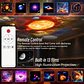 Proyector de estrellas y galaxias (luz nocturna) con discos de imagen HD, proyector planetario mejorado, control remoto y función Bluetooth para la habitación. - Miniatura 3
