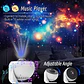 Proyector de estrellas y galaxias (luz nocturna) con discos de imagen HD, proyector planetario mejorado, control remoto y función Bluetooth para la habitación. - Miniatura 4
