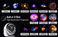 Proyector de estrellas y galaxias (luz nocturna) con discos de imagen HD, proyector planetario mejorado, control remoto y función Bluetooth para la habitación. - Miniatura 10