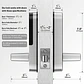 Cerradura inteligente con huella dactilar, control remoto mediante aplicación, sin llave, WIFI, pantalla táctil digital, NFC, IP67, resistente al agua, con 2 tarjetas IC. - Miniatura 3
