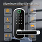 Cerradura inteligente con huella dactilar, control remoto mediante aplicación, sin llave, WIFI, pantalla táctil digital, NFC, IP67, resistente al agua, con 2 tarjetas IC. - Miniatura 4