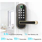 Cerradura inteligente con huella dactilar, control remoto mediante aplicación, sin llave, WIFI, pantalla táctil digital, NFC, IP67, resistente al agua, con 2 tarjetas IC. - Miniatura 13