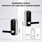 Cerradura inteligente con huella dactilar, control remoto mediante aplicación, sin llave, WIFI, pantalla táctil digital, NFC, IP67, resistente al agua, con 2 tarjetas IC. - Miniatura 15