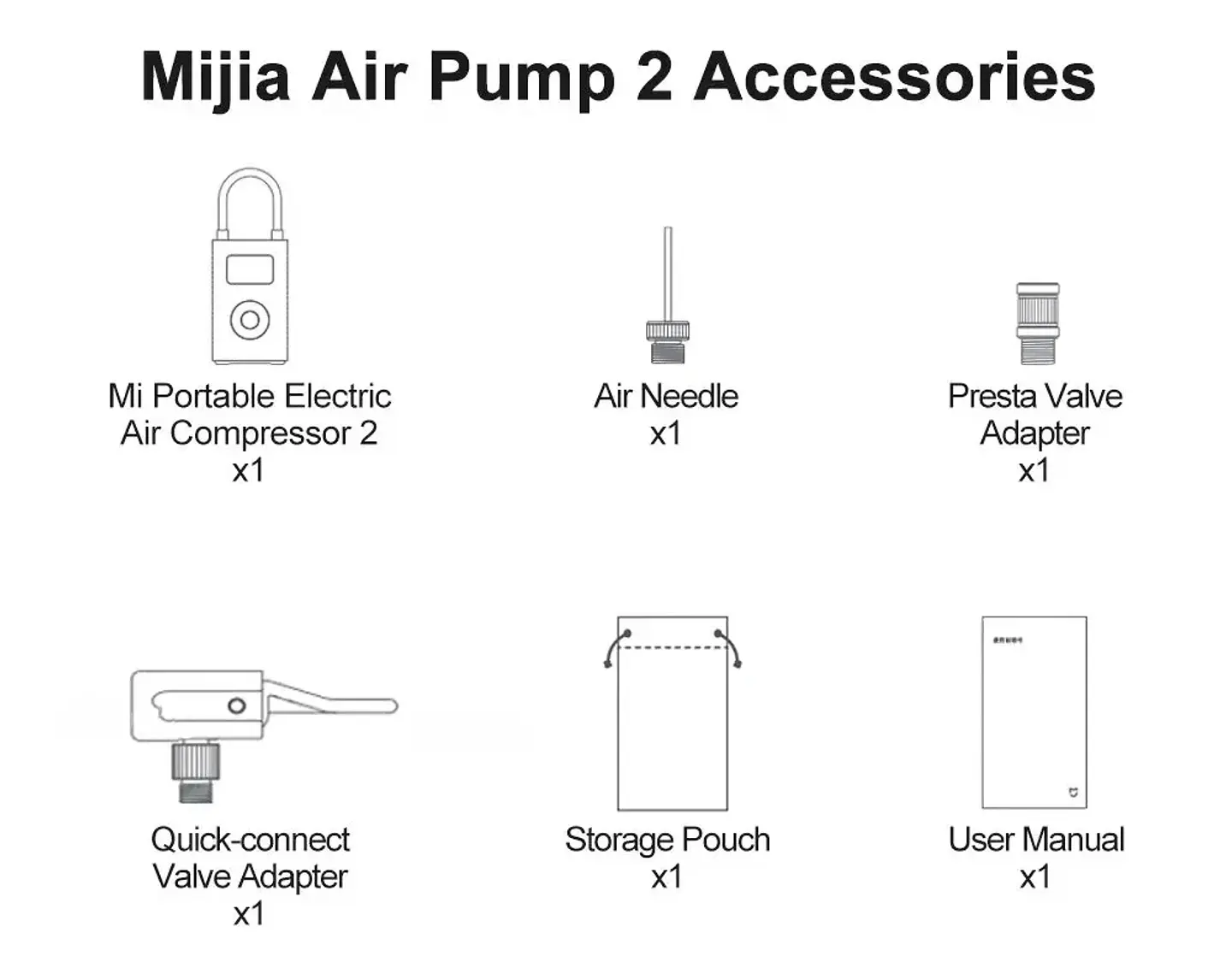 Compresor de aire eléctrico portátil MIJIA Air Pump 2 (Original) – Inflador multifunción con pantalla LED, puerto Tipo-C, presión de hasta 150 PSI y velocidad un 25 % mayor – Versión CN
 5