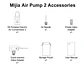 Compresor de aire eléctrico portátil MIJIA Air Pump 2 (Original) – Inflador multifunción con pantalla LED, puerto Tipo-C, presión de hasta 150 PSI y velocidad un 25 % mayor – Versión CN
 - Miniatura 5
