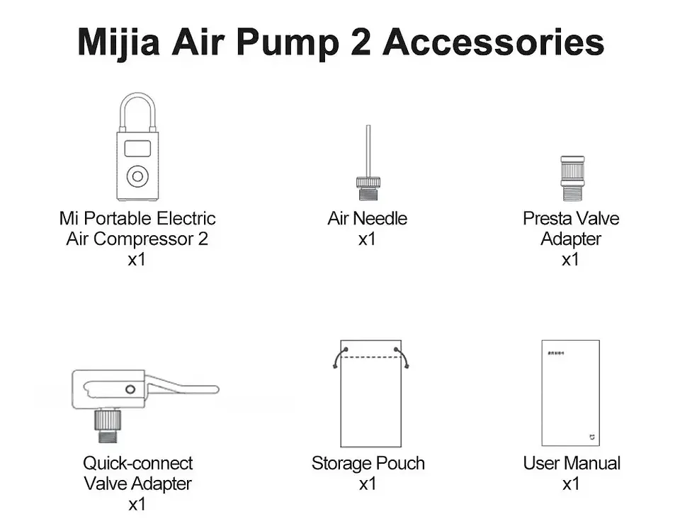 Compresor de aire eléctrico portátil MIJIA Air Pump 2 (Original) – Inflador multifunción con pantalla LED, puerto Tipo-C, presión de hasta 150 PSI y velocidad un 25 % mayor – Versión CN
 5
