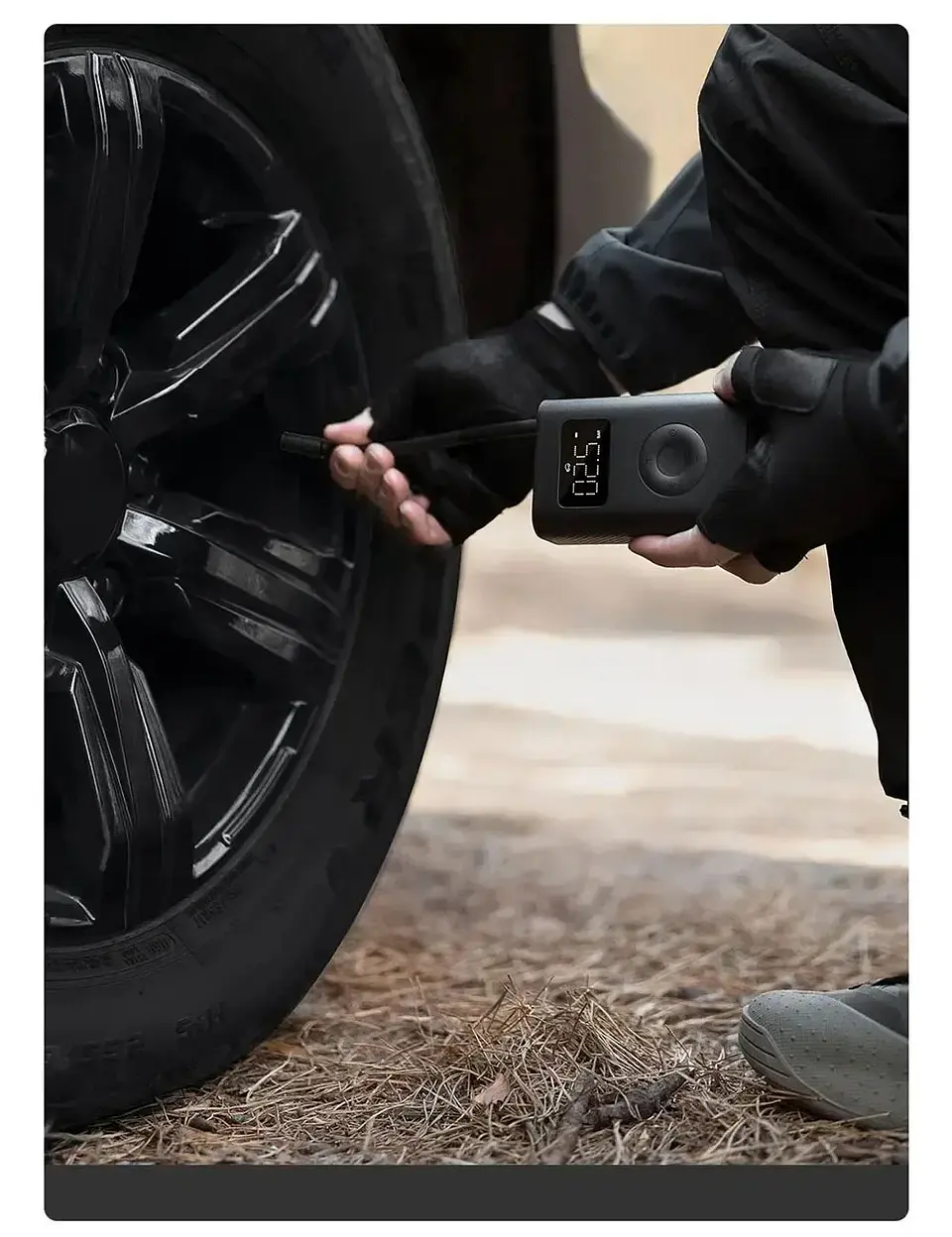 Compresor de aire eléctrico portátil MIJIA Air Pump 2 (Original) – Inflador multifunción con pantalla LED, puerto Tipo-C, presión de hasta 150 PSI y velocidad un 25 % mayor – Versión CN
 7
