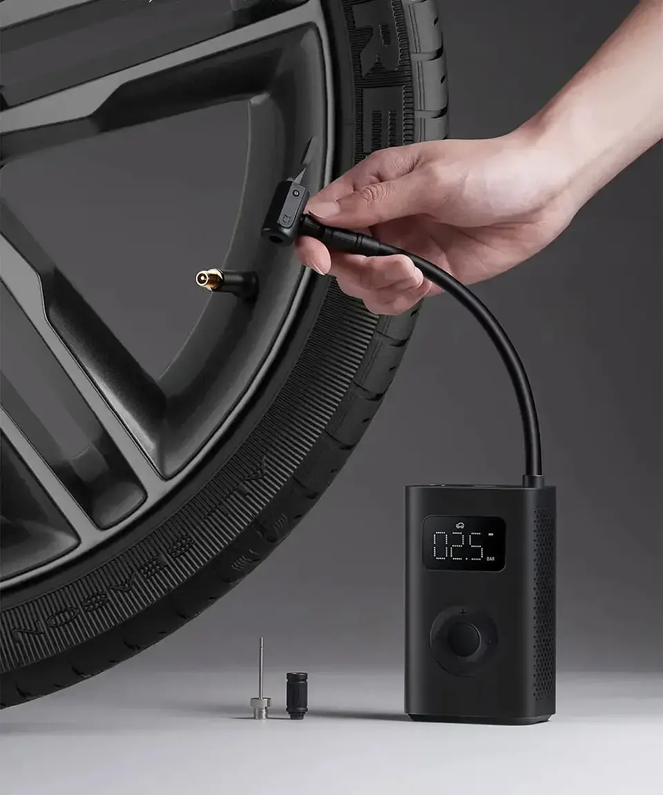 Compresor de aire eléctrico portátil MIJIA Air Pump 2 (Original) – Inflador multifunción con pantalla LED, puerto Tipo-C, presión de hasta 150 PSI y velocidad un 25 % mayor – Versión CN
 12