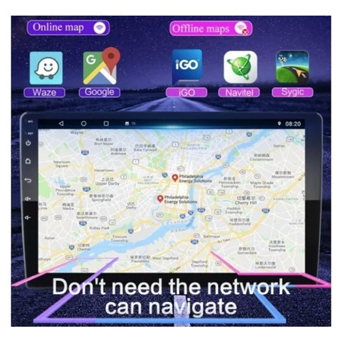 Radio Android Toyota Corolla + Carplay 4g+64gb 4