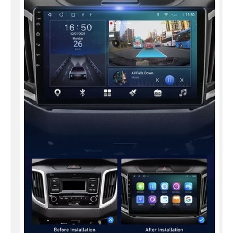 Radio Compatible Hyundai Creta 2015-2019 Carplay 4g+64gb 6