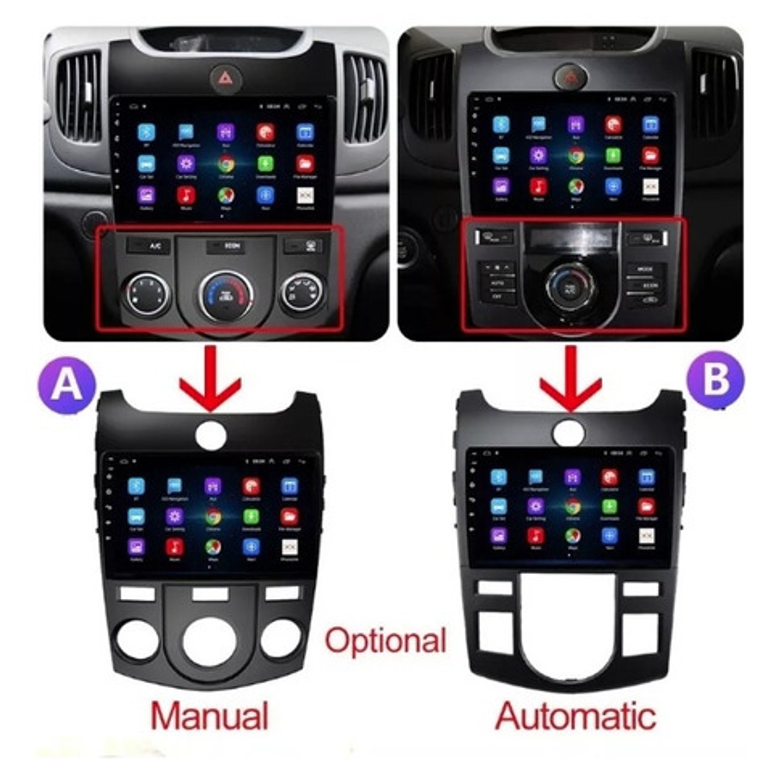 Radio Android Kia Cerato 2009-2013 Carplay 4g+64gb 4