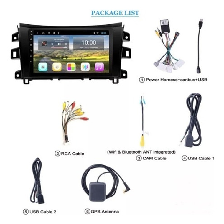 Radio Nissan Np300  Android Auto/apple Carplay 4g+64gb 3