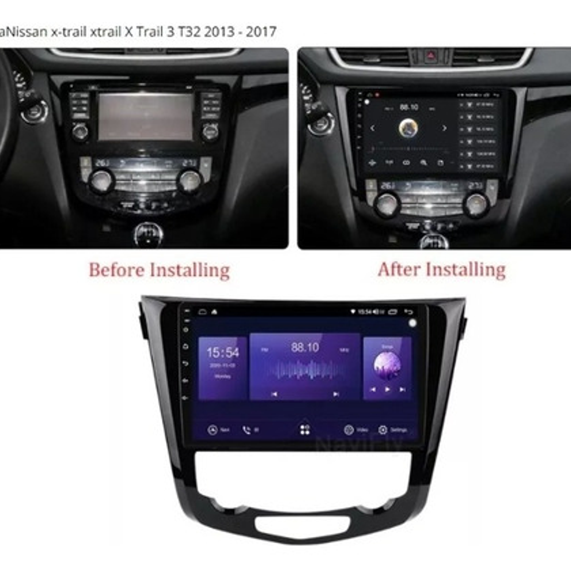 Radio Nissan X-trail Y Qashqai 2015+ Carplay 2g+32gb Full 2