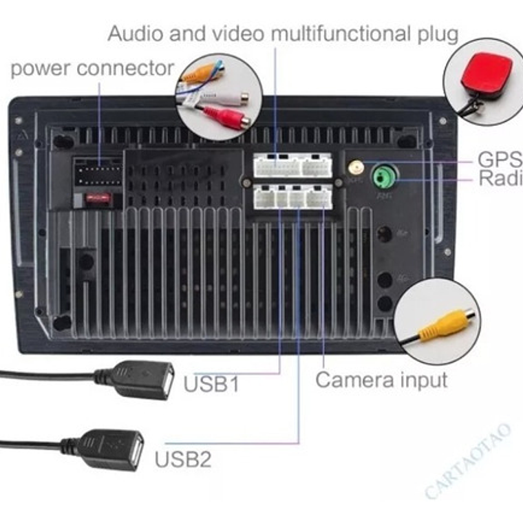 Radio Android Toyota Corolla + Carplay + 2g+32gb 5
