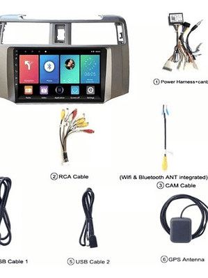 Radio Toyota 4runner Android Auto/apple Carplay 2g+32gb