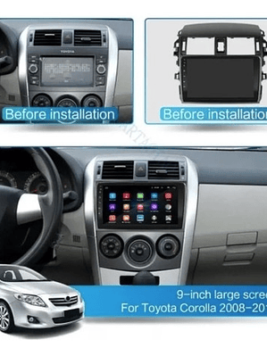 Radio Android Toyota Corolla + Carplay + 4g+64gb Full