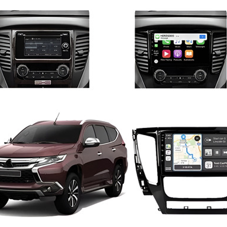 Radio Mitsubishi Montero Android Auto/apple Carplay 4g+64gb 1