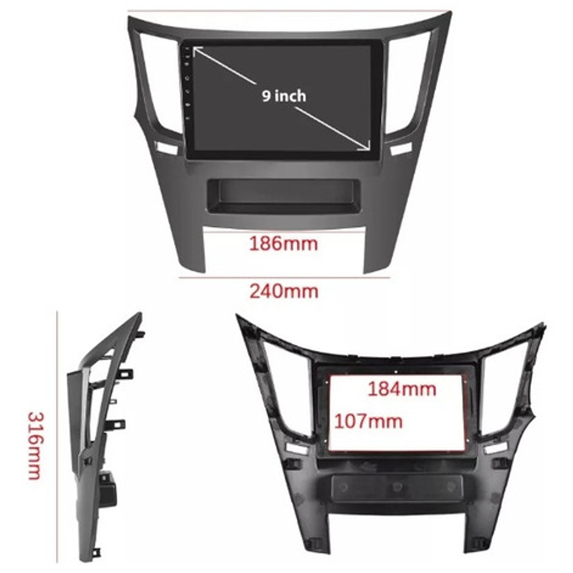 Radio Subaru Legacy / Outback Android Auto/ Carplay 4g+64gb 3